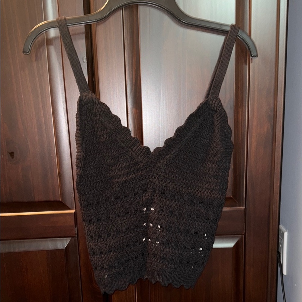 Elegant Black Knit Women's Top